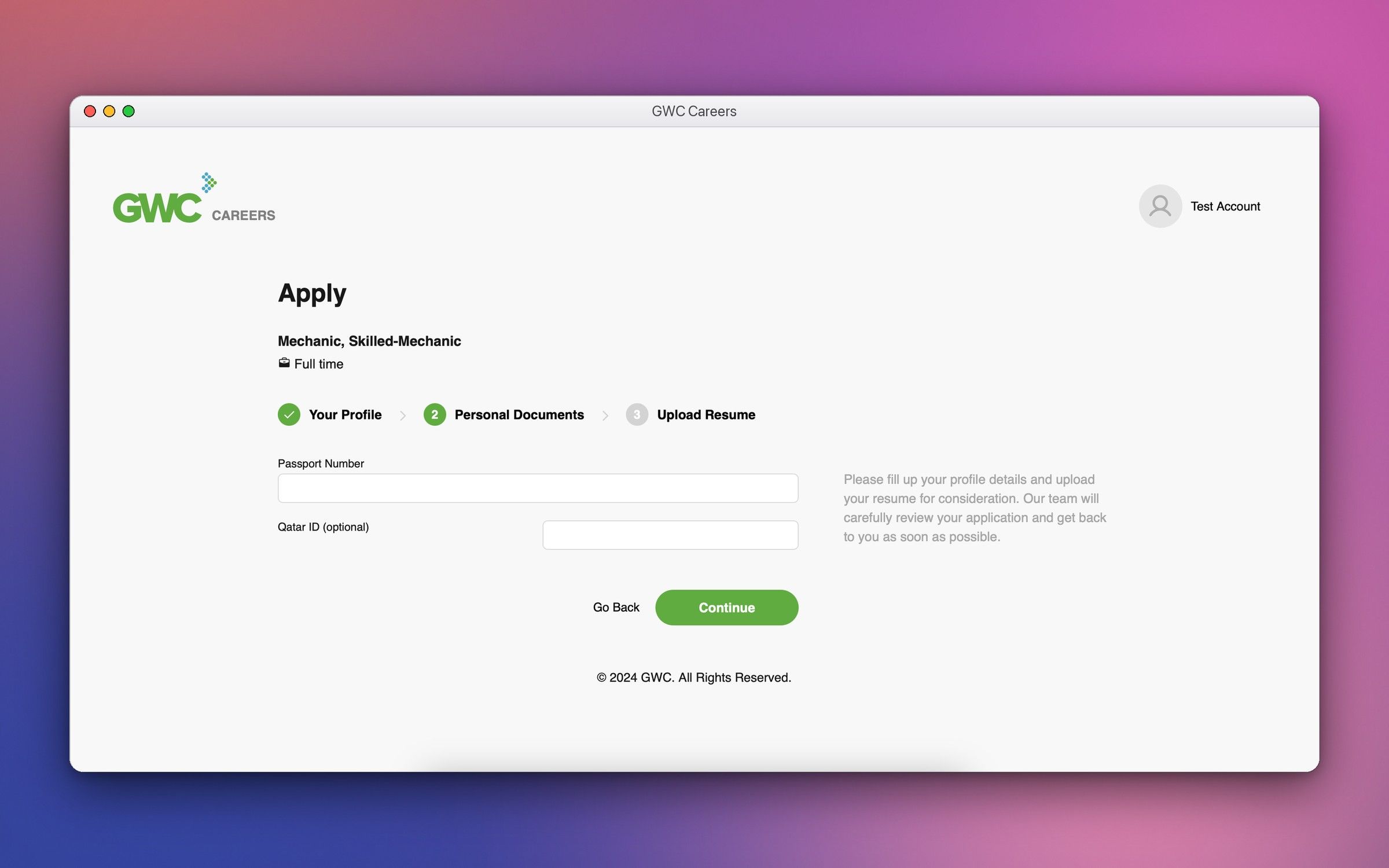 GWC Careers Portal