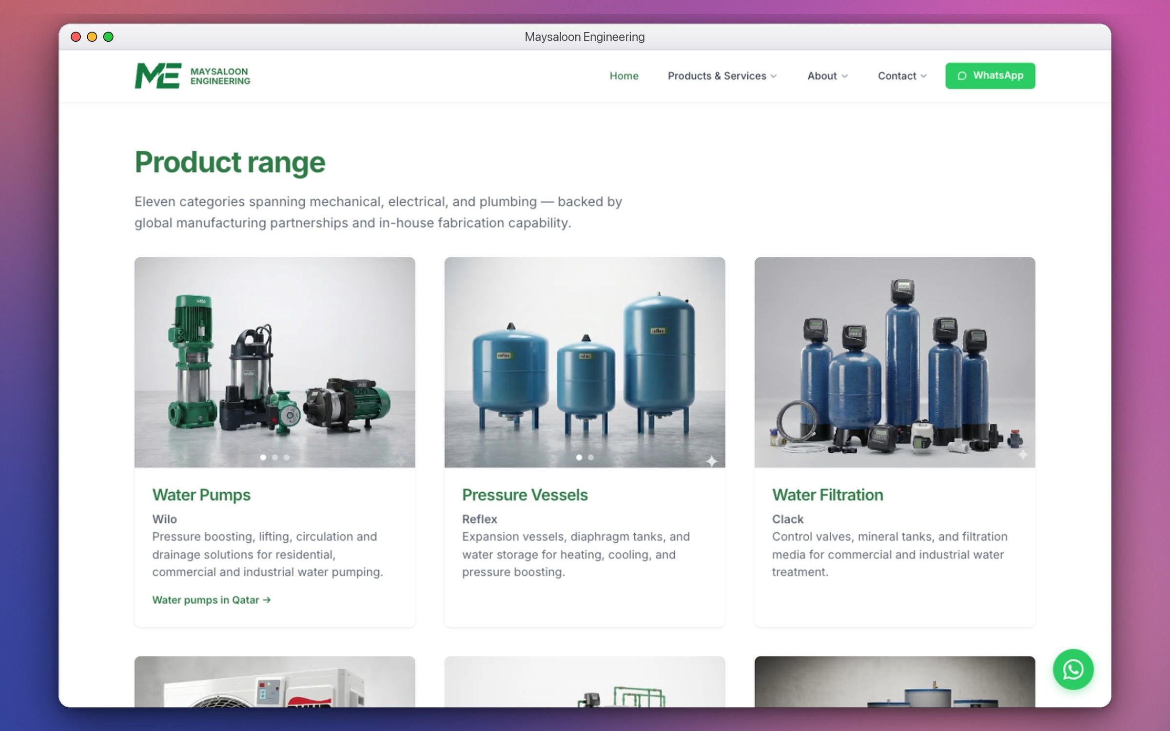 Maysaloon Engineering Website